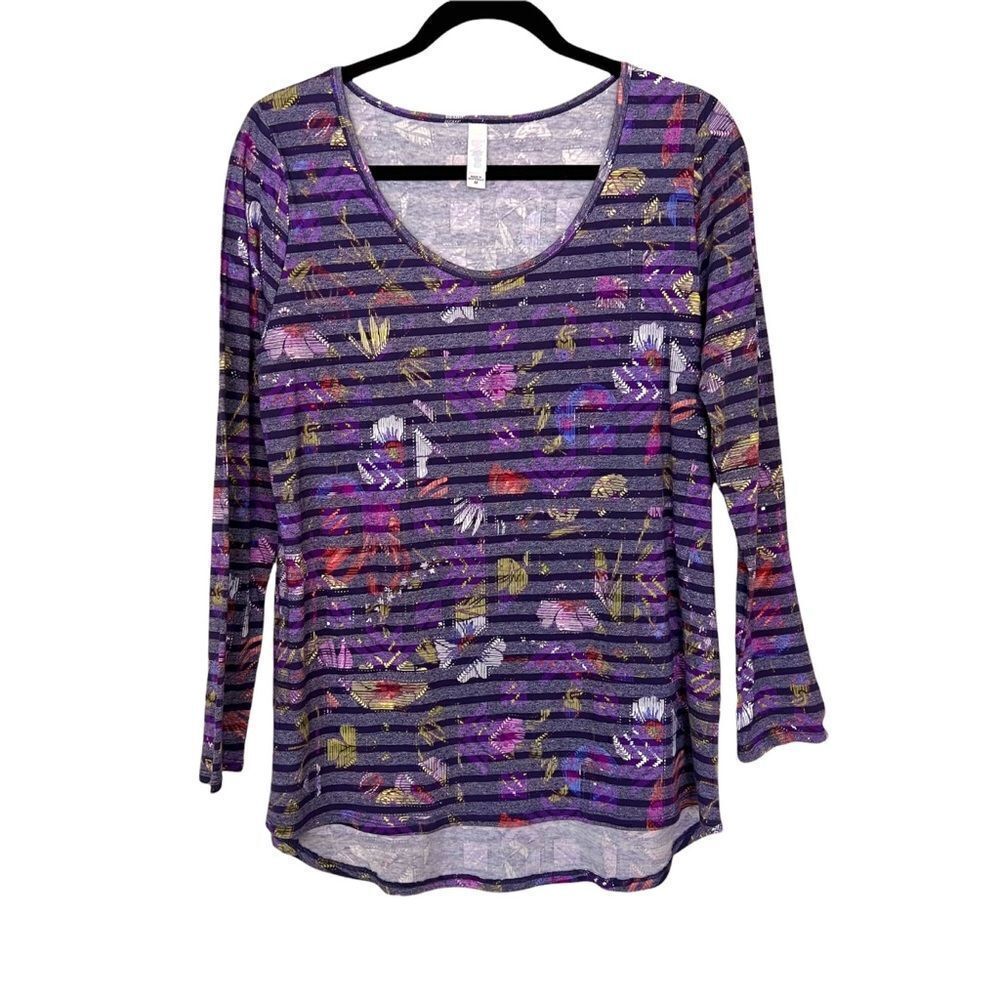 Lularoe Lynnae Long Sleeve Top - Size Medium